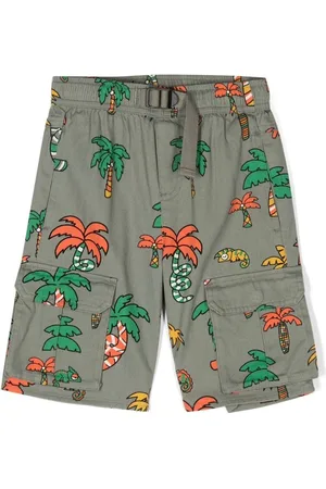 Stella McCartney Palm tree-print cargo shorts