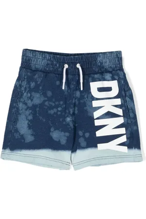 DKNY Logo-print tie-dye shorts