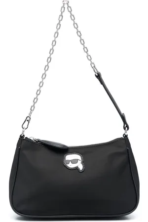 Karl Lagerfeld Ikon appliqu??-detail shoulder bag