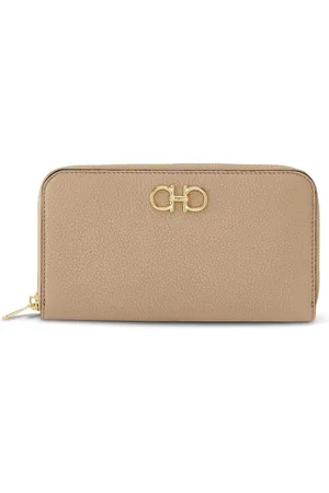 Salvatore Ferragamo Gancini-plaque leather wallet