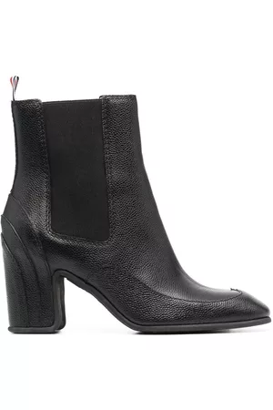 Thom Browne Women Ankle Boots - Wingtip galosh ankle 75mm booties