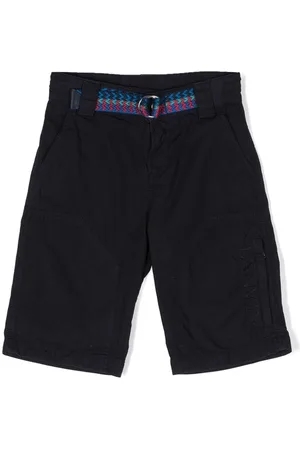 Lanvin Logo-embroidered chino shorts