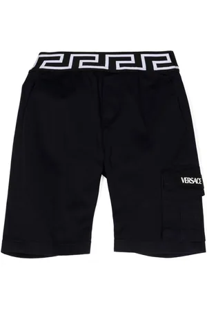 VERSACE Greca-waistband cargo shorts