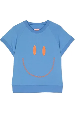 Wauw Capow by Bangbang Smile-embroidered cotton t-shirt