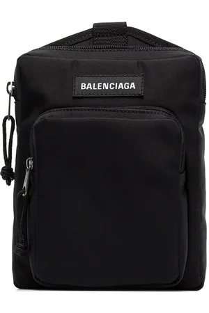 VINTAGE BALENCIAGA HANDBAG POUCH BESACE BANDOULIERE MESSENGER BAG Black  Leather ref.650164 - Joli Closet