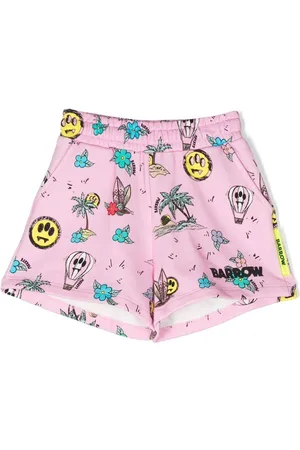 BARROW Graphic-print track shorts