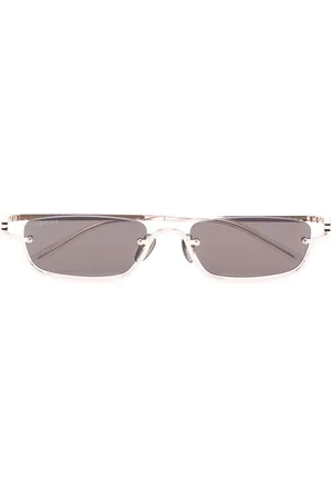 Gucci Slim rectangular-frame sunglasses