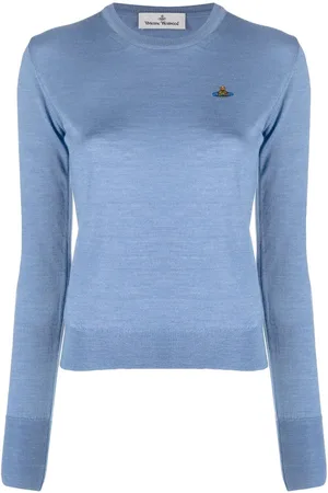Vivienne Westwood Orb-embroidery fine-knit jumper