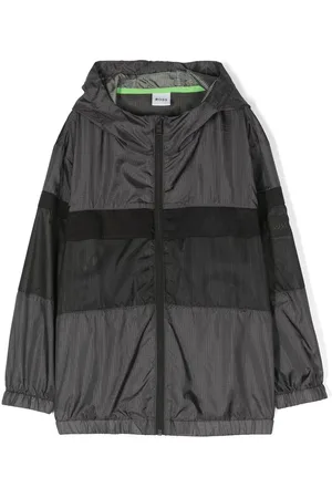 HUGO BOSS Logo-print hooded jacket
