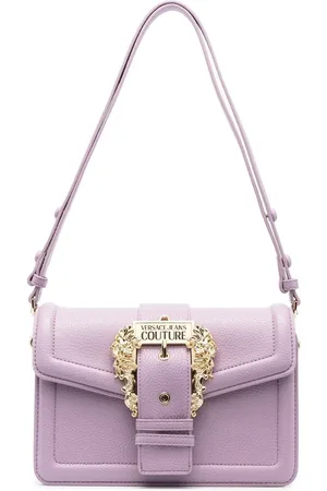 VERSACE Logo-plaque crossbody bag