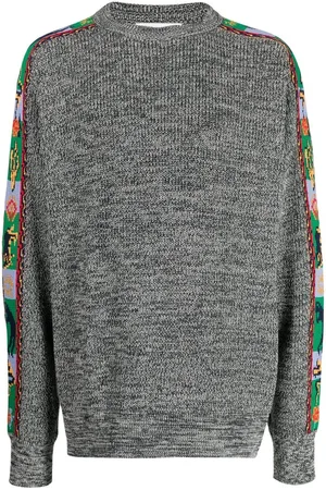 TOGA PULLA Intarsia-knit crew-neck jumper