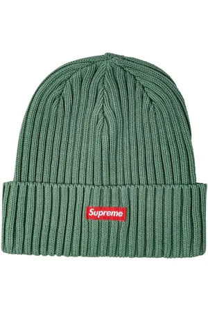 Supreme Overdyed ribbed-knit beanie
