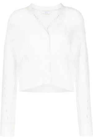 IRO Open-knit cotton-wool blend cardigan