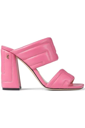 Jimmy Choo Themis 100mm quilted sandals