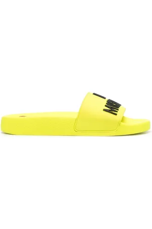 Moschino Logo-embossed slides
