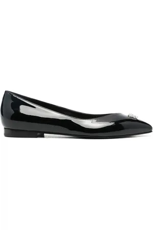 Philipp Plein Skull-stud ballerina shoes