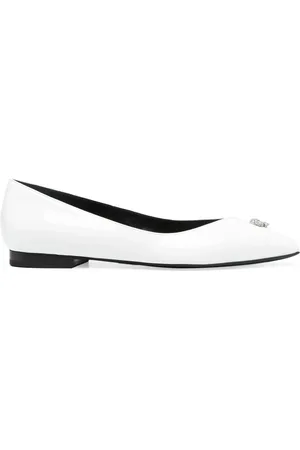 Philipp Plein Skull-stud ballerina shoes
