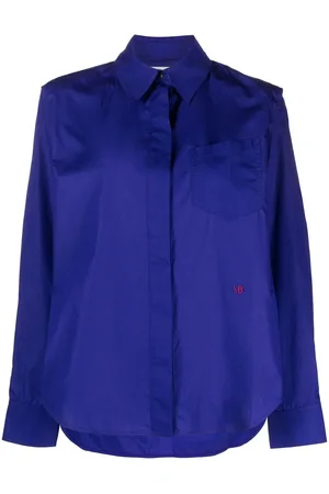 Victoria Beckham Cold-shoulder poplin shirt