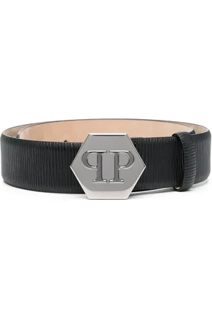 Philipp Plein Logo-buckle leather belt