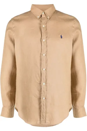 Ralph Lauren Logo-embroidery linen shirt