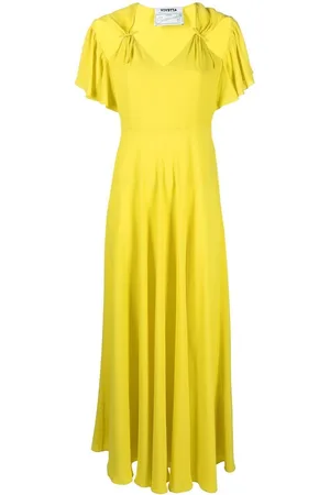 VIVETTA Ruched cut-out maxi dress