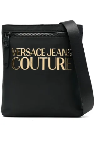 VERSACE Logo-plaque detail messenger bag