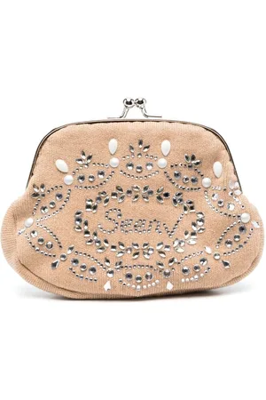 Seen Users Crystal-embellished Twist-Lock Wallet - Pink