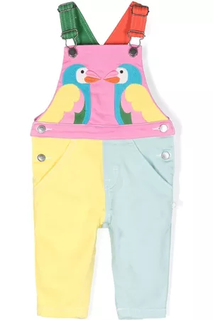 Stella McCartney Colour-block panel bird jumpsuit