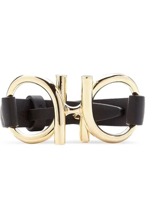 Salvatore Ferragamo Gancini leather bracelet