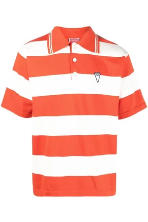 Kenzo Logo-print striped polo shirt