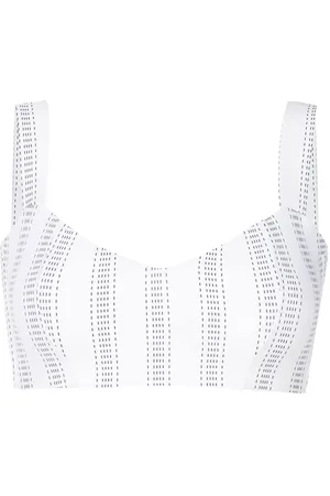 AMIR SLAMA Striped bikini top