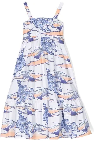 Kenzo Graphic-print strappy dress