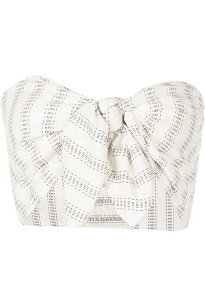 Diesel face-print Strapless Crop Top - Farfetch