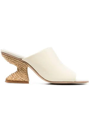 Paloma Barceló 85mm open-toe leather mules