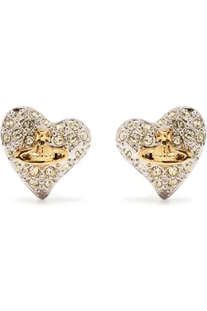 Vivienne Westwood Petra heart-shape stud earrings