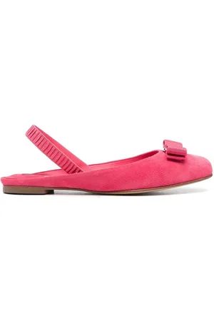 Salvatore Ferragamo Suede ballerina shoes