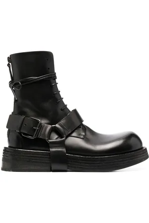MARSÈLL Harness leather lace-up boots