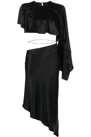 MATÉRIEL by Aleksandre Akhalkatsishvili Asymmetric silk dress