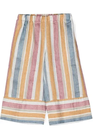 Il gufo Striped wide-leg trousers