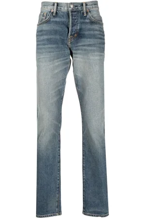 Tom Ford Whiskering-effect straight-leg jeans