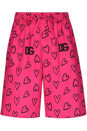 Dolce & Gabbana Heart-motif logo-print shorts