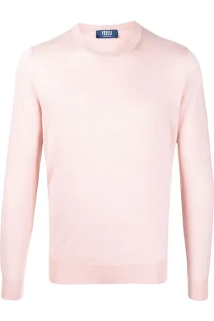 FEDELI Ribbed crew neck jumper