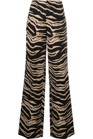 Stella McCartney High-waisted contrasting colour trousers