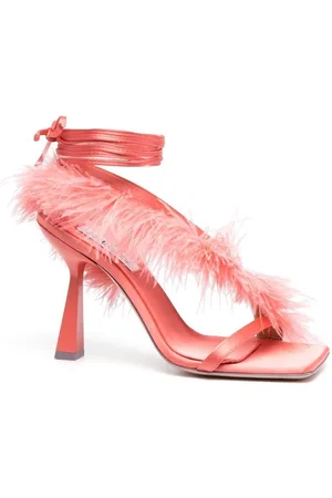 Sebastian Marie A. 110mm feather-trim sandals