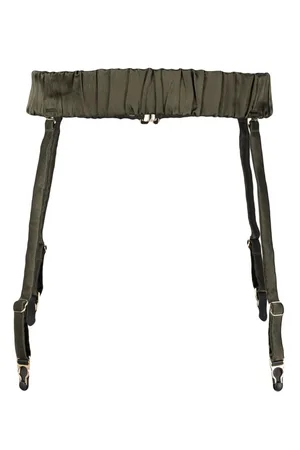 MAISON CLOSE Silk garter belt