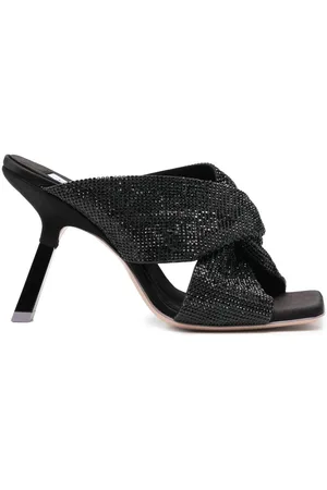 Sebastian Crystal-embellished open-toe 110mm mules