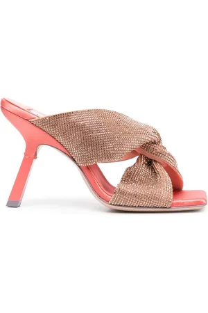 Sebastian Crystal-embellished 100mm mules