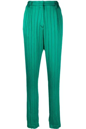 FORTE FORTE Striped high-waisted trousers
