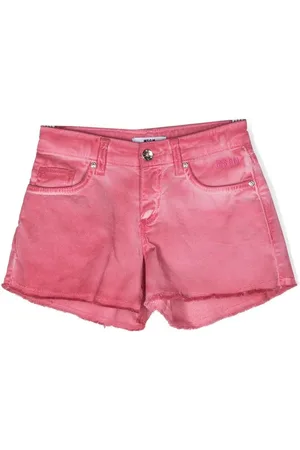 Msgm Distressed denim shorts