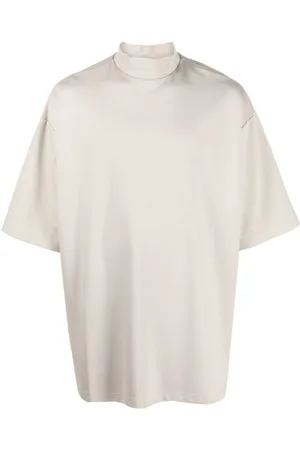 Kennel & Schmenger Logo-embroidered mandarin-collar T-shirt